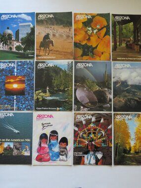 Arizona Highways Vintage Magazines Full Year Set 1980 12 issues